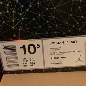 Brand new Jordan 11lab 4s